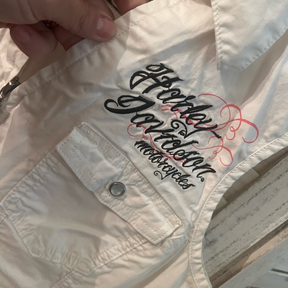 Harley-Davidson Cream Sleeveless Tank Top